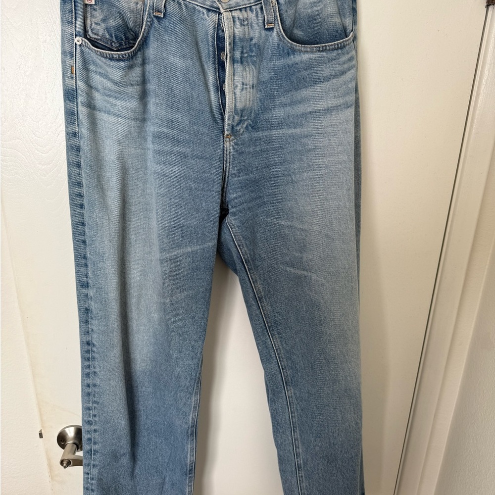 Ag Adriano Goldschmied Blue Boyfriend Jeans